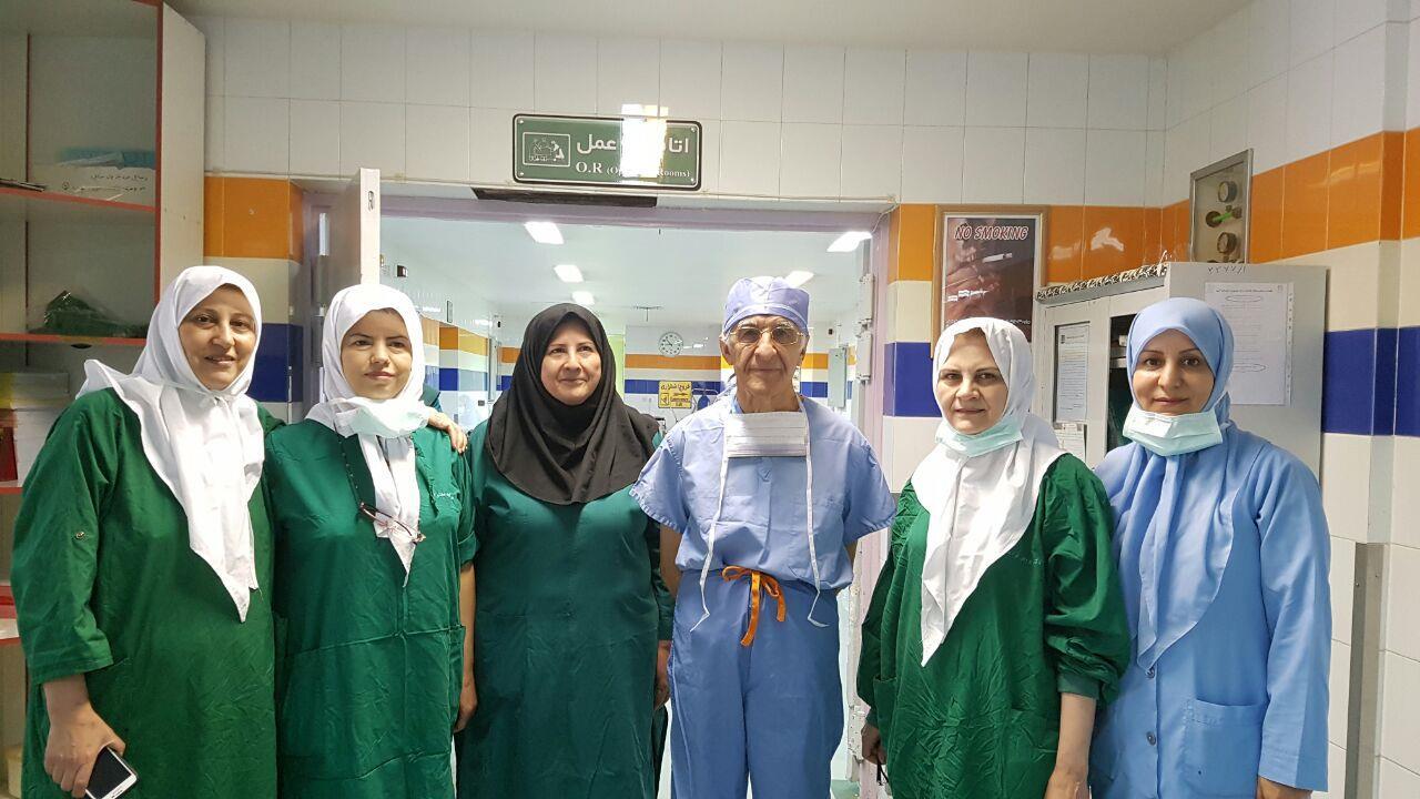 حضور پروفسور هنجنی از دانشگاه تمپل آمریکا در بیمارستان الزهرا (س) تبریز 