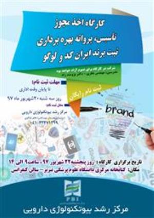 گزارش کارگاه اخذ مجوز تاسیس، پروانه بهره برداری، ثبت برند ایران کد و لوگو