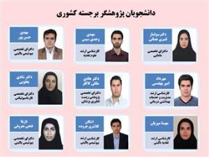 انتخاب دانشجوی پژوهشگر برجسته کشوری مطابق بند ک کمیته کشوری تحقیقات دانشجویی