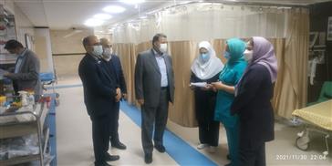 بازدید سرزده رئیس دانشگاه از مرکز آموزشی درمانی الزهرا(س)