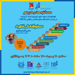 موضوعات دوره های کریدور ایده تا پدیده در بستر دانشگاه های کلاس جهانی (WCU)