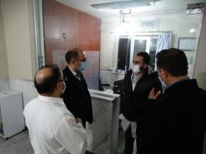 بازدید دکتر پرویز شهابی از بیمارستان اسکو فروردین 1401