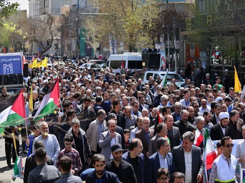 گزارش تصویری راهپیمایی روز قدس 1403